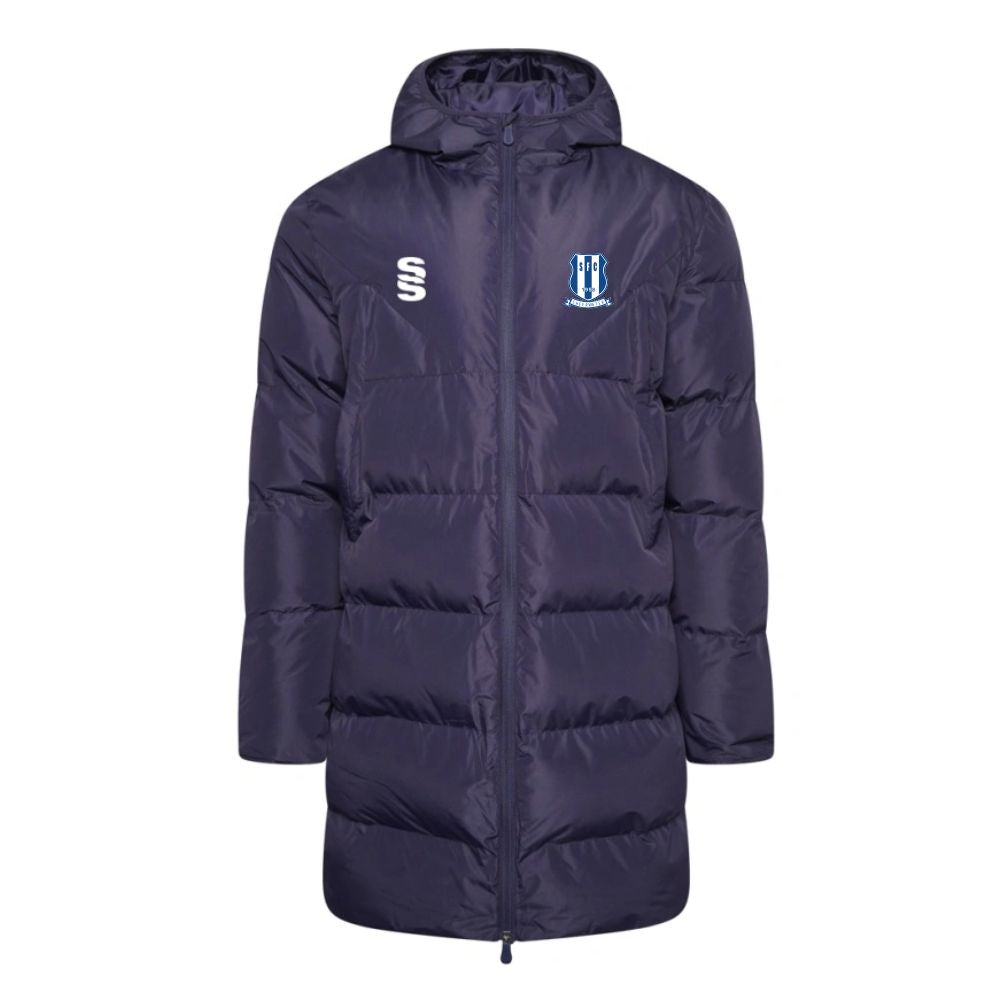 Sheerwater FC - Coaches Active Long Padded Jacket - Unisex Fit - Navy - Adults