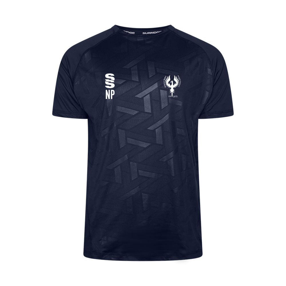 Needham Market Phoenix FC - Coaches Impact Training T-Shirt - Unisex Fit - Navy - Adults