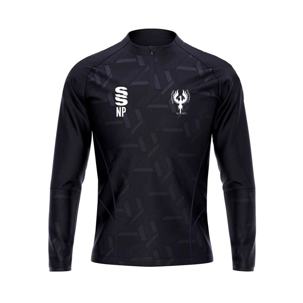 Needham Market Phoenix FC - Coaches Impact 1/4 Zip - Unisex Fit - Navy - Adults