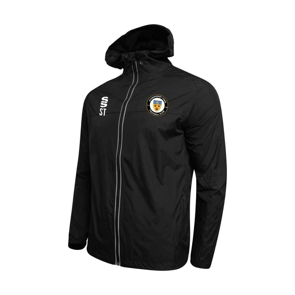 Stowmarket Town FC - Players Dual Rain Jacket - Unisex Fit - Black - Adults