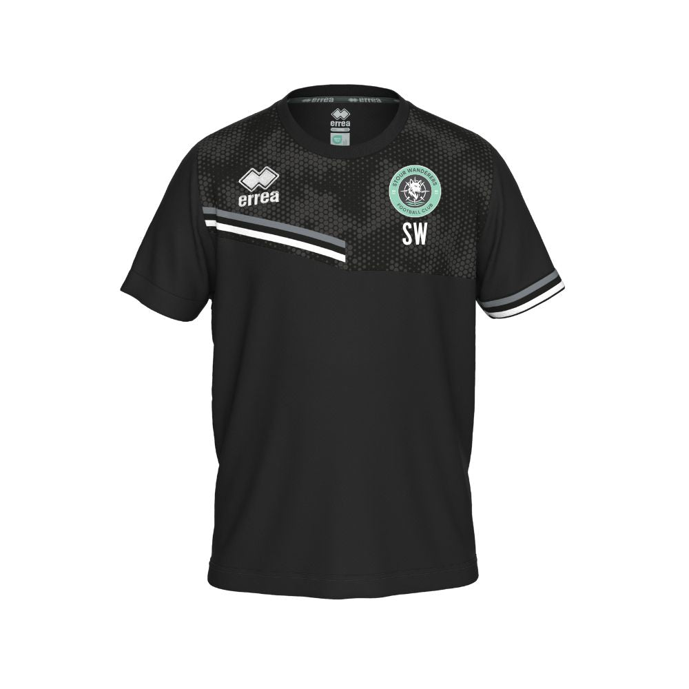 Stour Wanderers - Coaches Training T-Shirt Errea Evan - Black/Anthracite - Adults