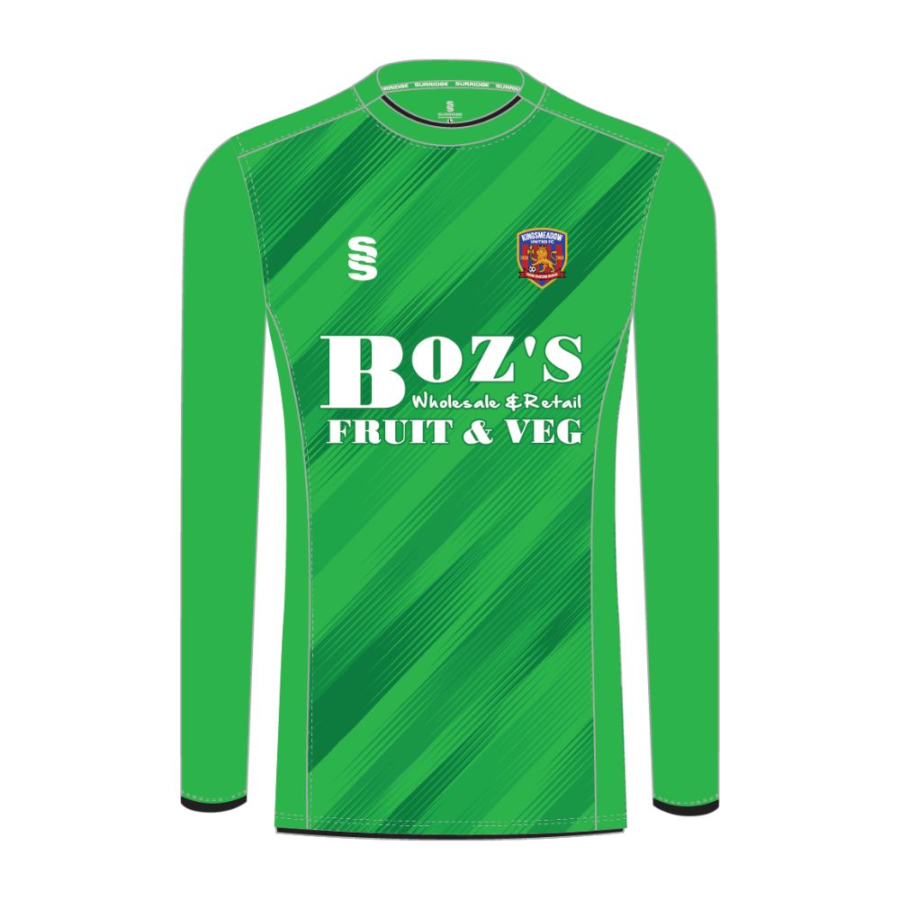 Kingsmeadow FC - Players GK Home Playing Shirt - Unisex Fit - Green - Adults