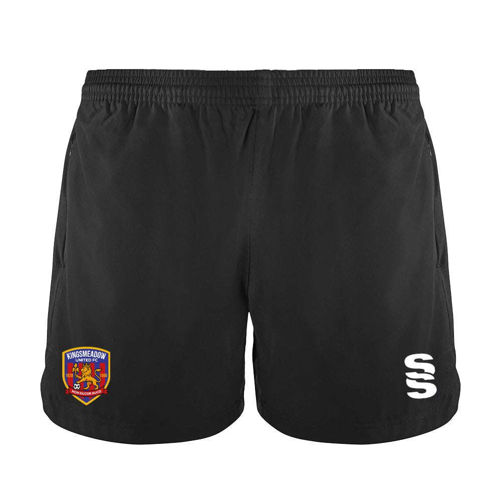 Kingsmeadow FC - Coaches Performance Gym Short - Female Fit - Black - Adults