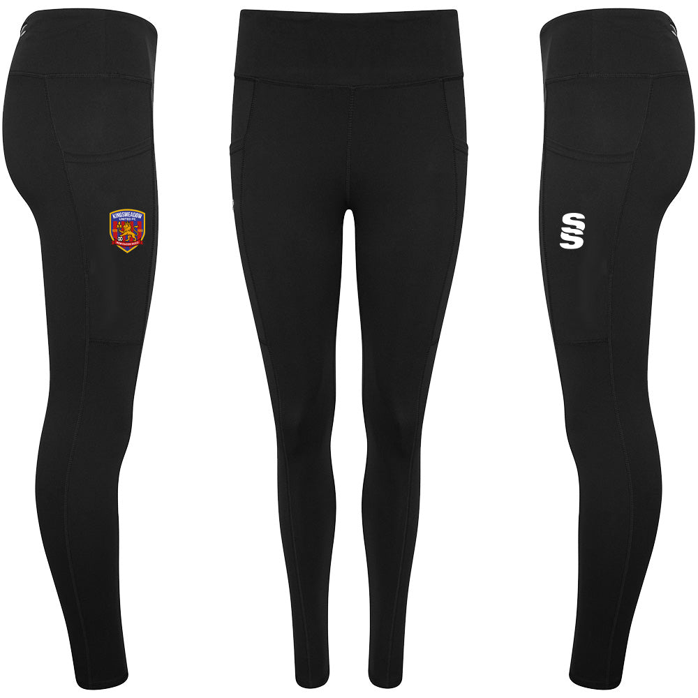 Kingsmeadow FC - Coaches Performance Leggings - Female Fit - Black - Adults
