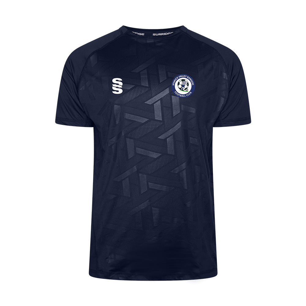 Ipswich Valley Rangers FC - Coaches Impact Training T-Shirt - Unisex Fit - Navy - Adults