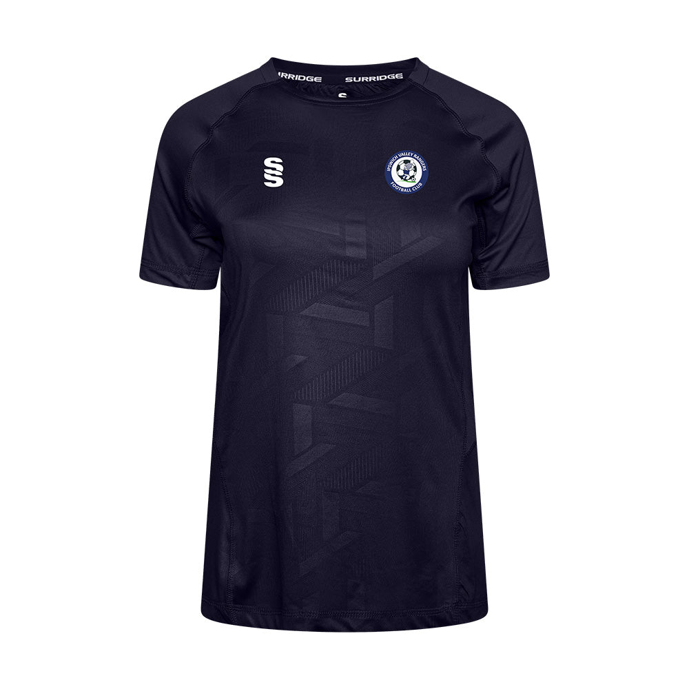 Ipswich Valley Rangers FC - Coaches Impact Training T-Shirt - Female Fit - Navy - Adults