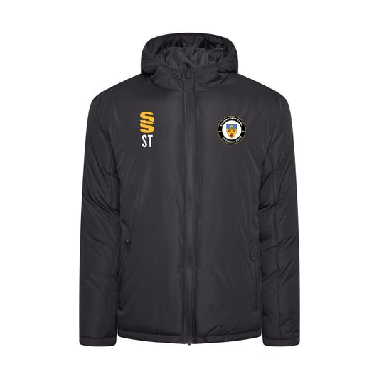 Stowmarket Town FC - Coaches Active Padded Jacket - Unisex Fit - Black - Adults