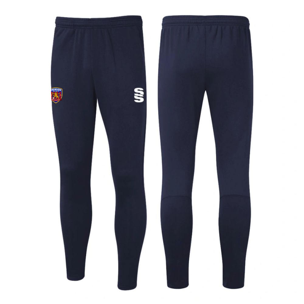 Kingsmeadow FC - Players Skinny Tracksuit Bottoms - Unisex Fit - Navy - Adults