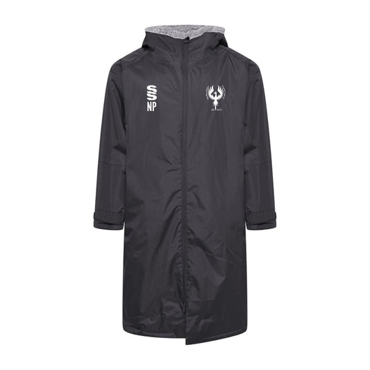 Needham Market Phoenix FC - Players Fleece Robe - Unisex Fit - Black - Adults