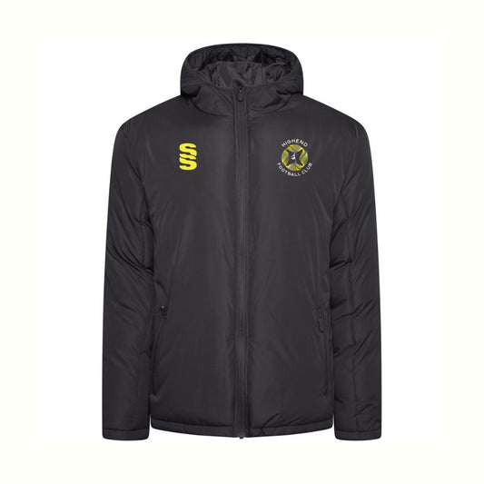 Highend FC - Coaches Active Padded Jacket - Unisex Fit - Black - Adults