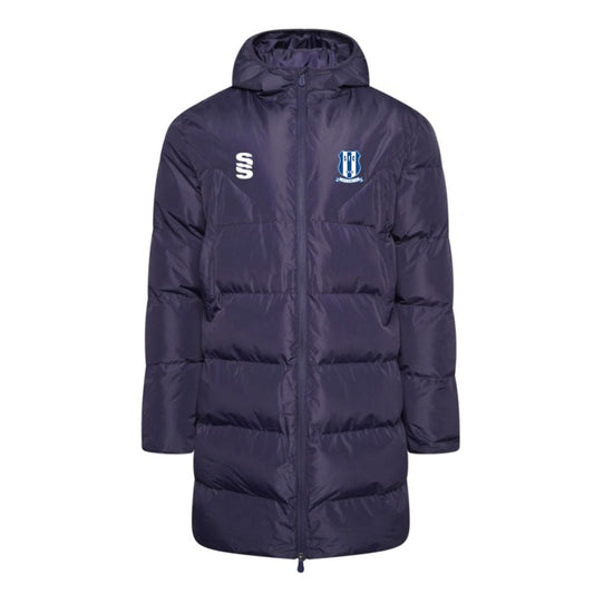 Sheerwater FC - Coaches Active Long Padded Jacket - Unisex Fit - Navy - Adults