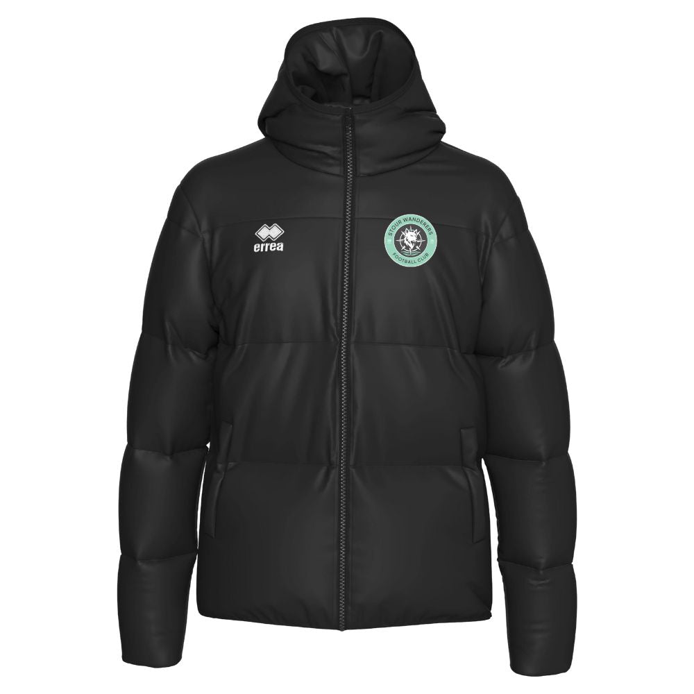 Stour Wanderers - Coaches Hooded Coat Errea Vegas - Black - Adults