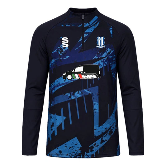 Sheerwater FC - Coaches Tempo 1/4 Zip - Unisex Fit - Navy/Royal - Adult
