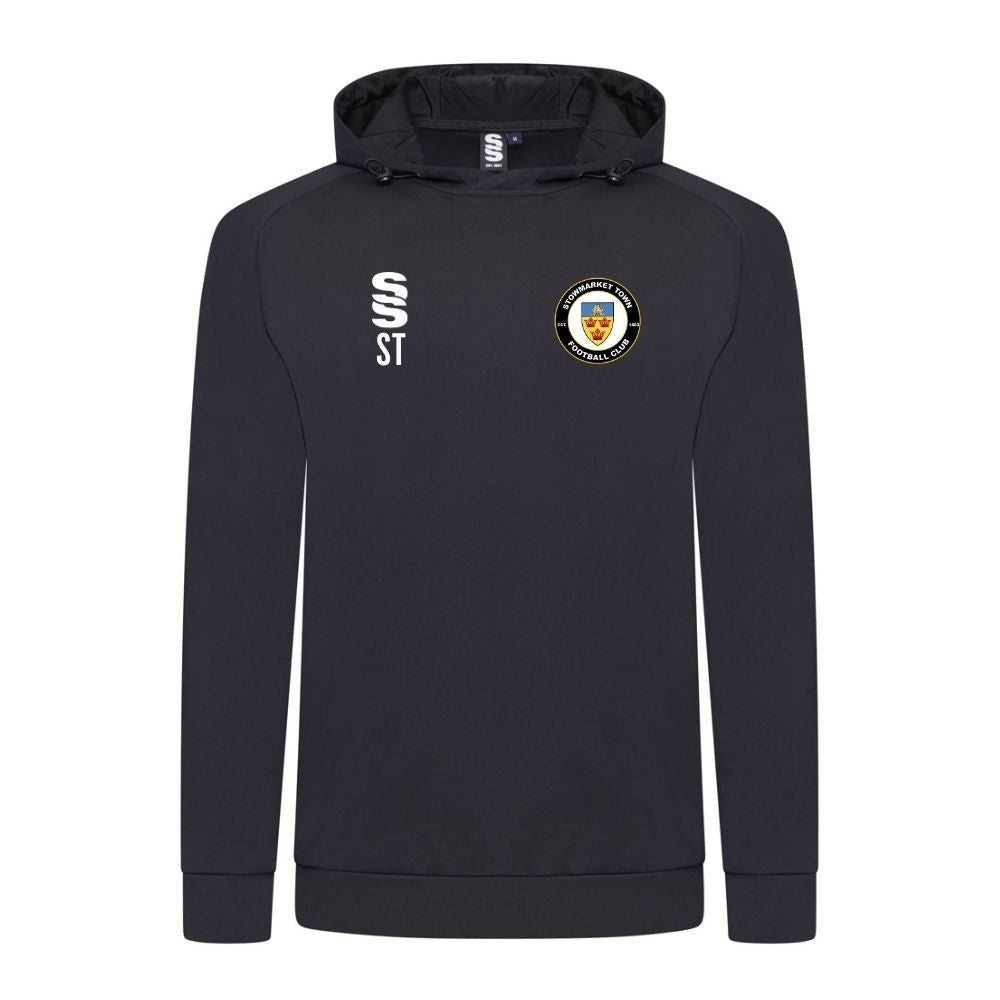 Stowmarket Town FC - Players Active Hoody - Unisex Fit - Black - Adults