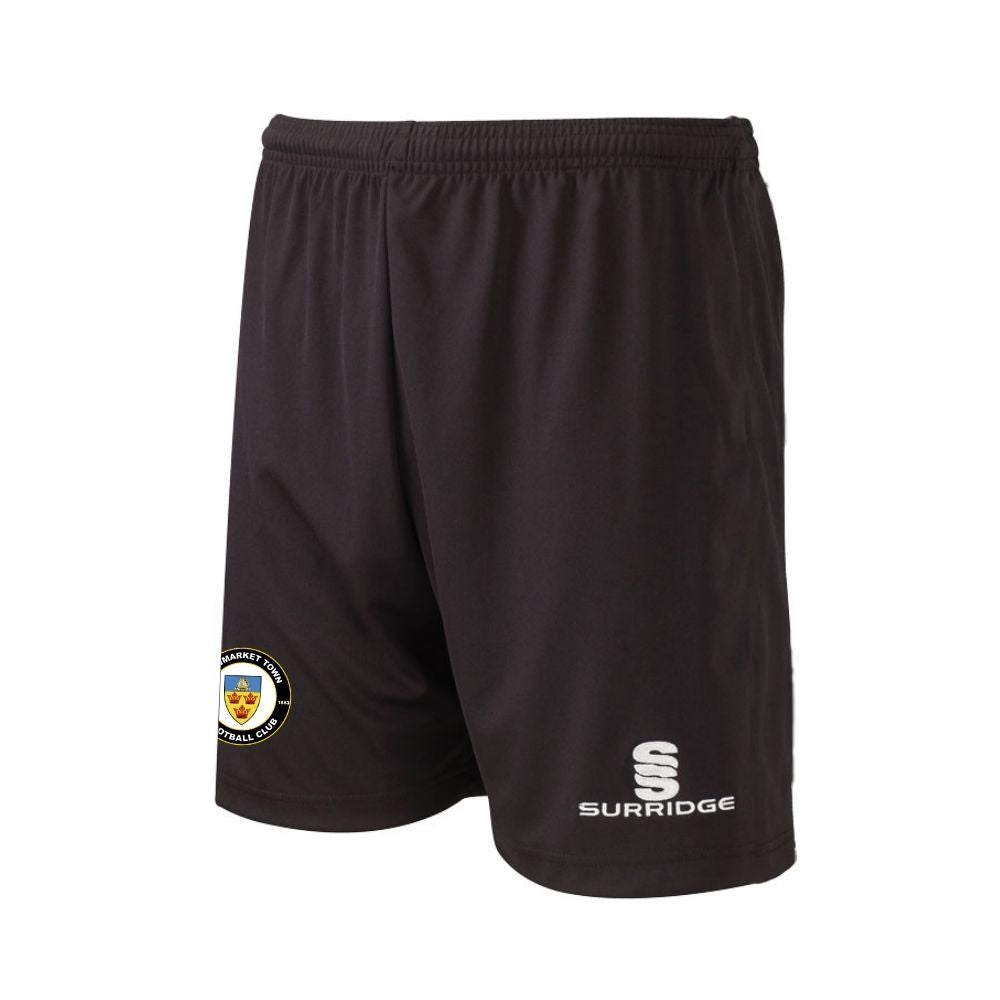 Stowmarket Town FC - Players Training Shorts - Unisex Fit - Black - Youths