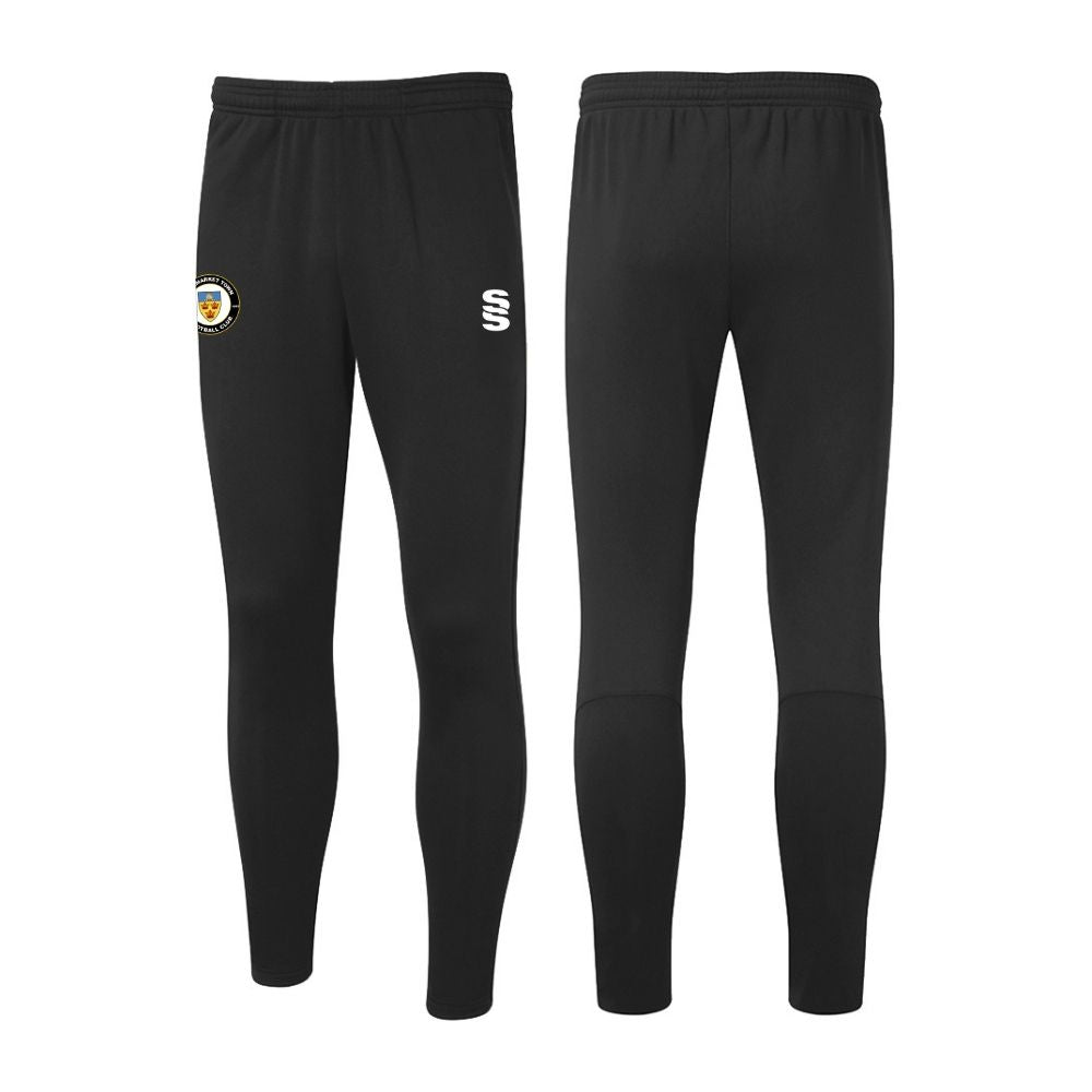Stowmarket Town FC - Players Skinny Tracksuit Bottoms - Unisex Fit - Black - Adults