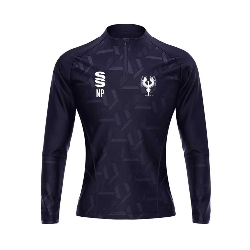 Needham Market Phoenix FC - Coaches Impact 1/4 Zip - Female Fit - Navy - Adults