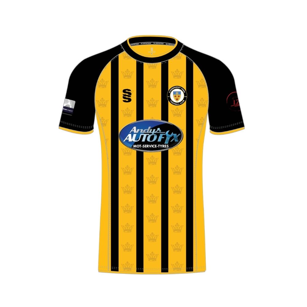 Stowmarket Town FC - Mens 1st Team Replica Home Shirt - Unisex Fit - Adults