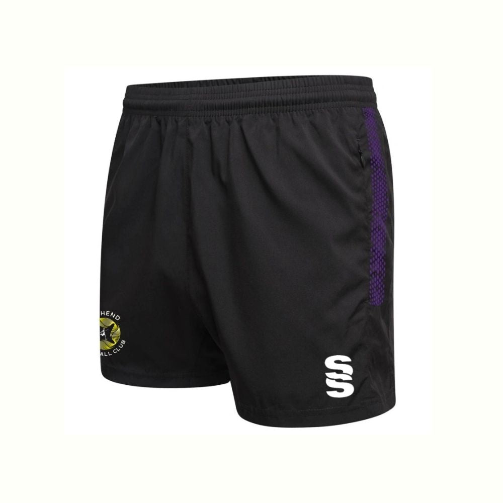 Highend FC - Senior Players Performance Gym Short - Unisex Fit - Black - Adults