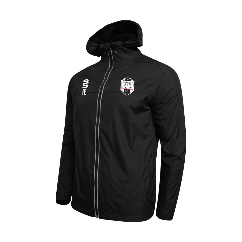 Ipswich Exiles FC - Players Dual Rain Jacket - Unisex Fit - Black - Youths