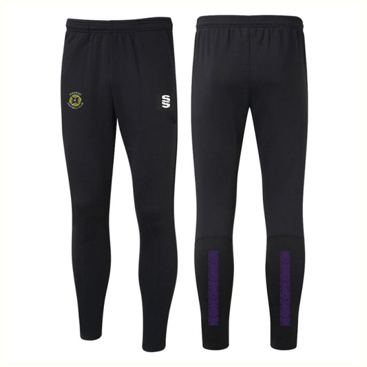 Highend FC - Senior Players Skinny Tracksuit Bottoms - Unisex Fit - Black - Adults