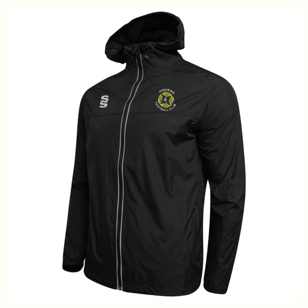 Highend FC - Senior Players Dual Rain Jacket - Unisex Fit - Black - Adults