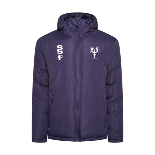 Needham Market Phoenix FC - Coaches Active Padded Jacket - Unisex Fit - Navy - Adults
