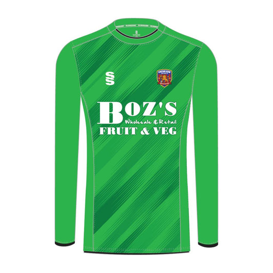 Kingsmeadow FC - Players GK Home Playing Shirt - Unisex Fit - Green - Youths
