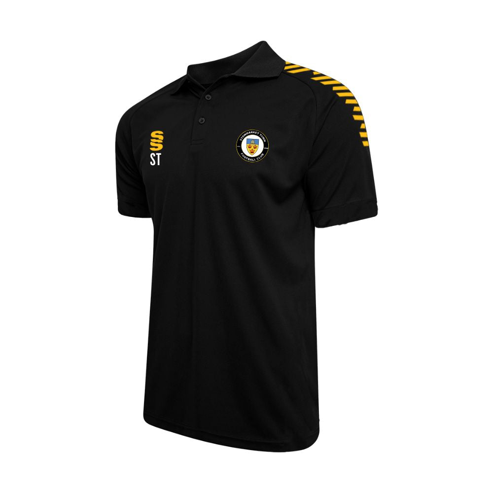 Stowmarket Town FC - Coaches Dual Polo Shirt - Female Fit - Black - Adults