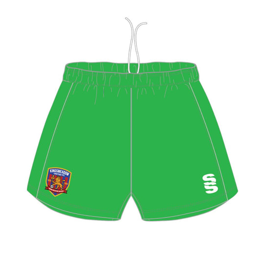 Kingsmeadow FC - Players GK Home Playing Shorts - Female Fit - Green - Adults