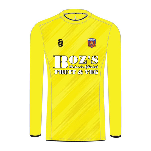 Kingsmeadow FC - Players GK Away Playing Shirt - Unisex Fit - Yellow - Adults