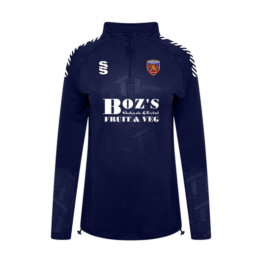 Kingsmeadow FC - Players Impact 1/4 Zip - Female Fit - Navy/White - Adults