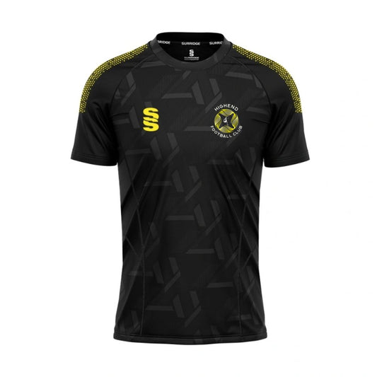 Highend FC - Coaches Impact Training T-Shirt - Unisex Fit - Black - Adults