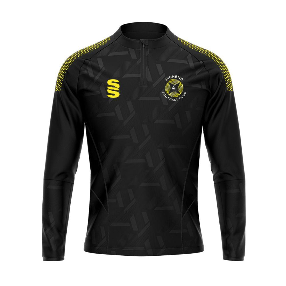 Highend FC - Coaches Impact 1/4 Zip - Unisex Fit - Black - Adults