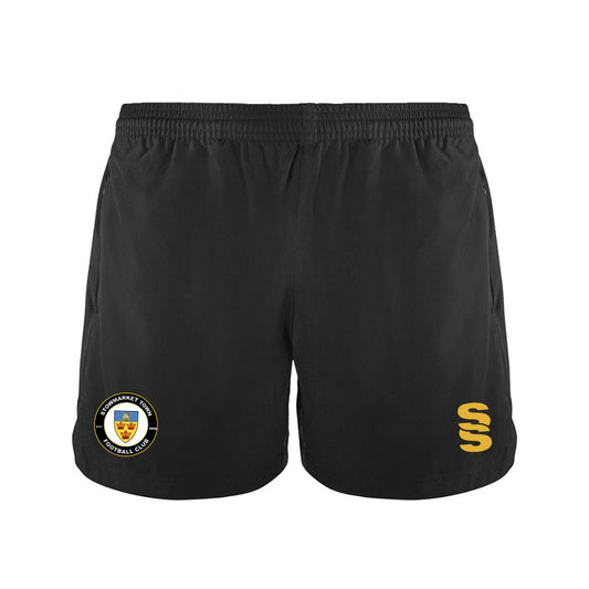 Stowmarket Town FC - Coaches Performance Gym Short - Female Fit - Black - Adults
