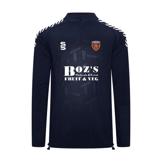 Kingsmeadow FC - Players Impact 1/4 Zip - Unisex Fit - Navy/White - Adult