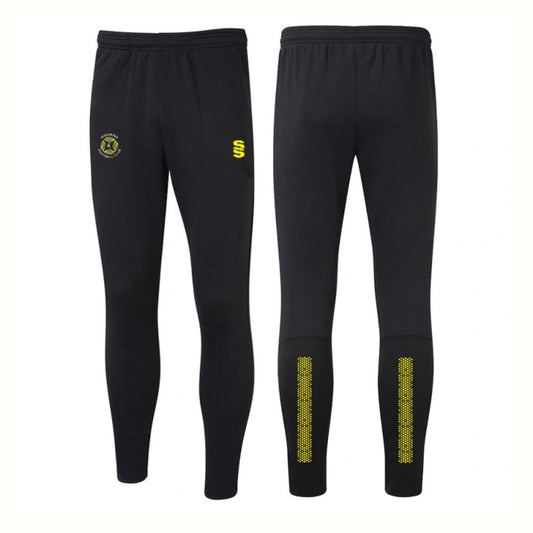 Highend FC - Coaches Skinny Tracksuit Bottoms - Unisex Fit - Black - Adults