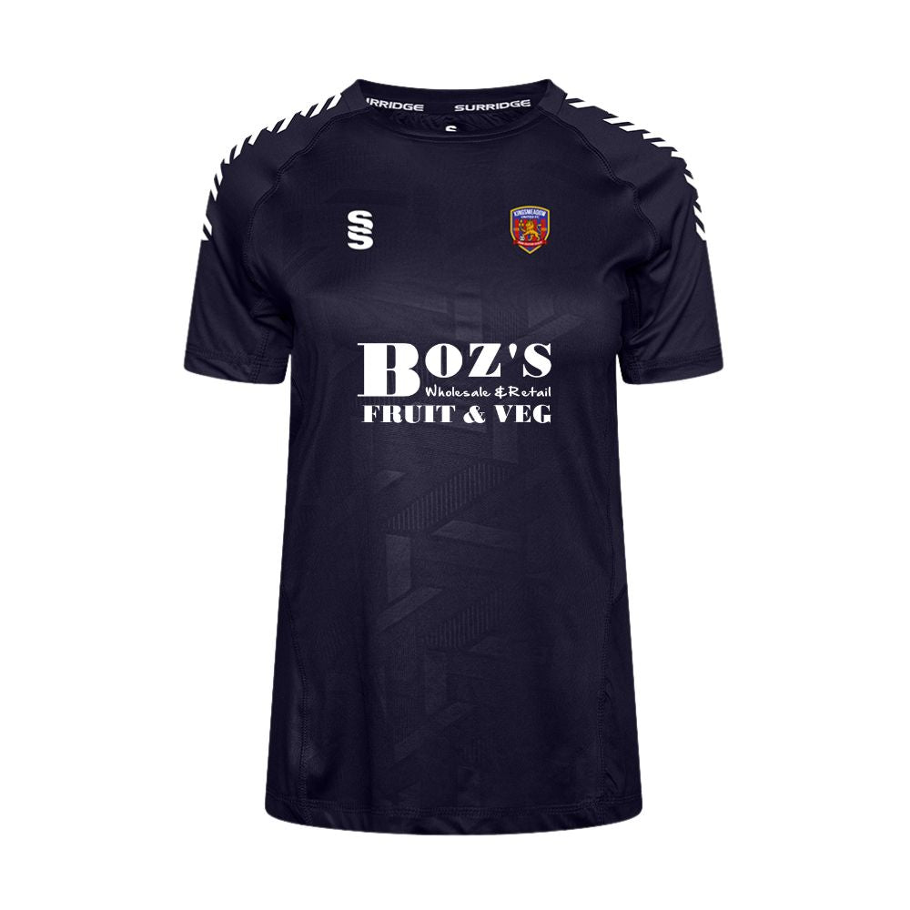 Kingsmeadow FC - Players Impact Training T-Shirt - Female Fit - Navy/White - Adults