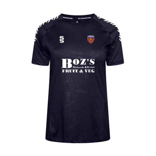 Kingsmeadow FC - Players Impact Training T-Shirt - Female Fit - Navy/White - Adults