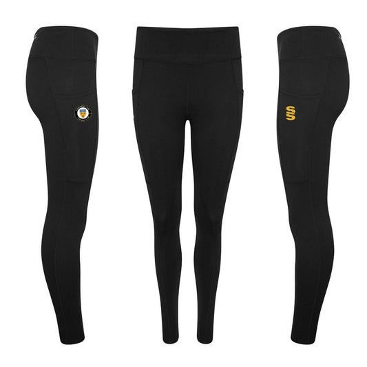Stowmarket Town FC - Coaches Performance Leggings - Female Fit - Black - Adults