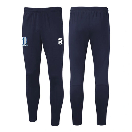 Sheerwater FC - Coaches Skinny Tracksuit Bottoms - Unisex Fit - Navy - Adults