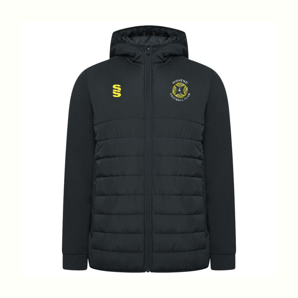 Highend FC - Coaches Active Hybrid Jacket - Unisex Fit - Black - Adults