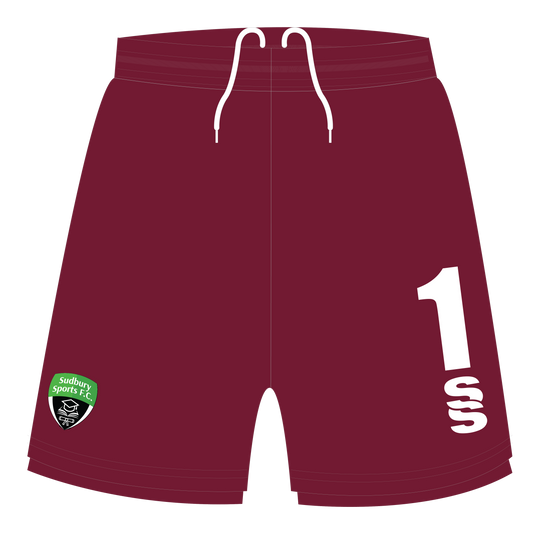 Sudbury Sports - Players GK Away Shorts - Unisex Fit - Adults