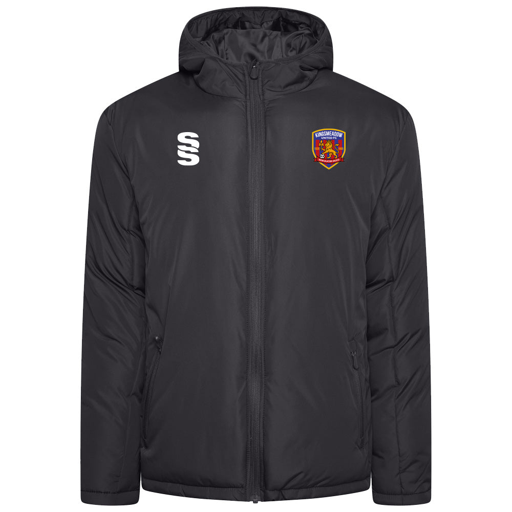 Kingsmeadow FC - Coaches Active Padded Jacket - Unisex Fit - Black - Adults