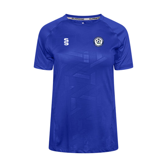 Ipswich Valley Rangers FC - Players Impact Training T-Shirt - Female Fit - Royal - Adults