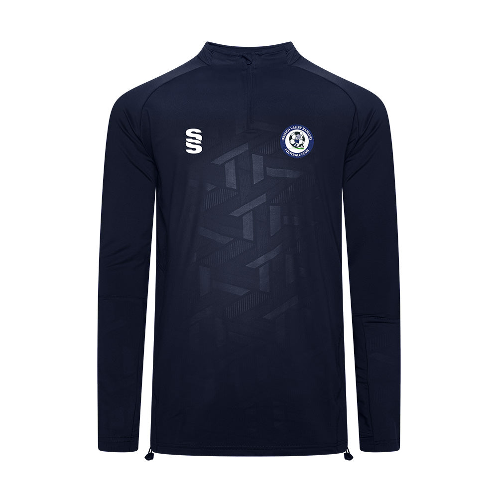 Ipswich Valley Rangers FC - Coaches Impact 1/4 Zip - Unisex Fit - Navy - Adults