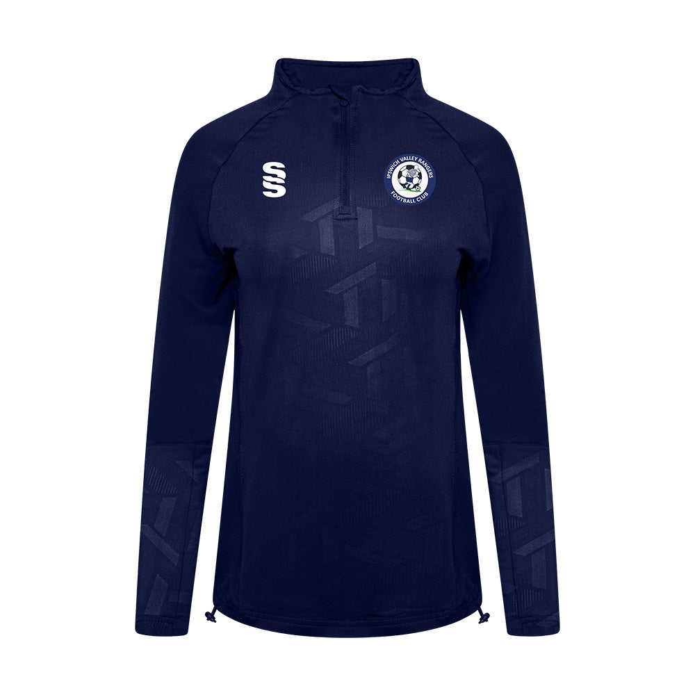 Ipswich Valley Rangers FC - Coaches Impact 1/4 Zip - Female Fit - Navy - Adults
