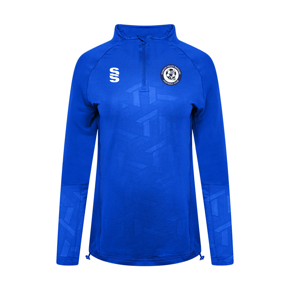 Ipswich Valley Rangers FC - Players Impact 1/4 Zip - Female Fit - Royal - Adults