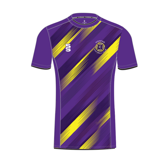 Highend FC - Players Home Playing Shirt - Unisex Fit - Purple/Yellow - Adults