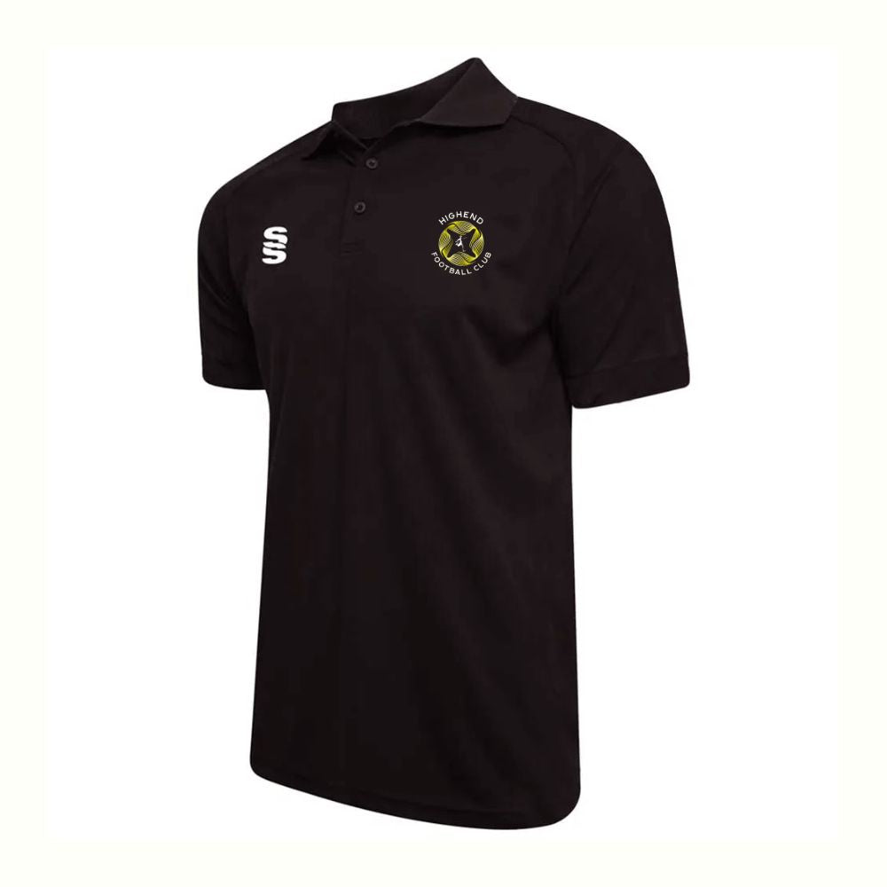 Highend FC - Senior Players Dual Polo Shirt - Unisex Fit - Black - Adults